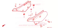 COUVERCLES LATERAUX pour Honda XR 600 R de 1992