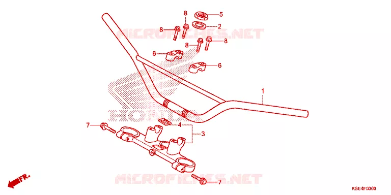 GUIDON - TE DE FOURCHE Honda MOTO 150 CRF 2010  CRF150R9