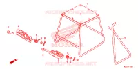 BEQUILLE   REPOSE PIEDS pour Honda CRF 150 R BIG WHEELS de 2015