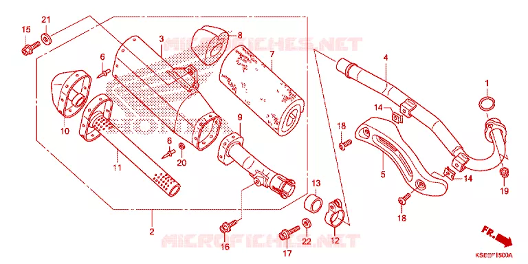 SILENCIEUX D'ECHAPPEMENT Honda MOTO 150 CRF 2014  CRF150RBE