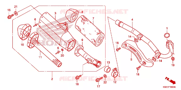SILENCIEUX D'ECHAPPEMENT Honda MOTO 150 CRF 2013  CRF150RBD