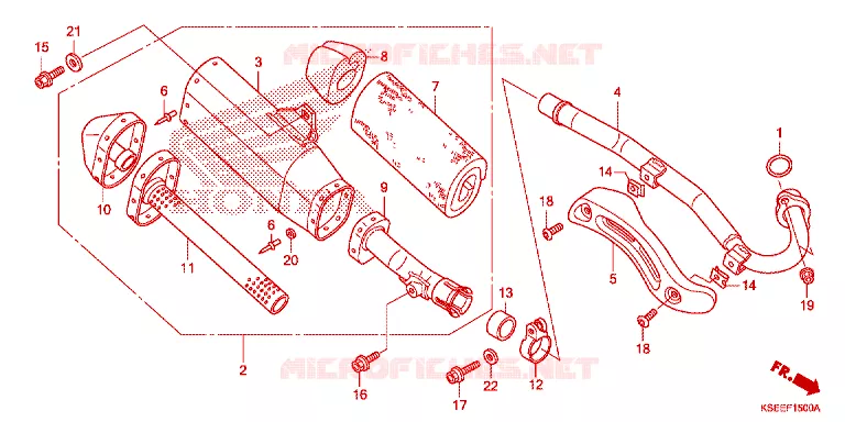 SILENCIEUX D'ECHAPPEMENT Honda MOTO 150 CRF 2013  CRF150RD