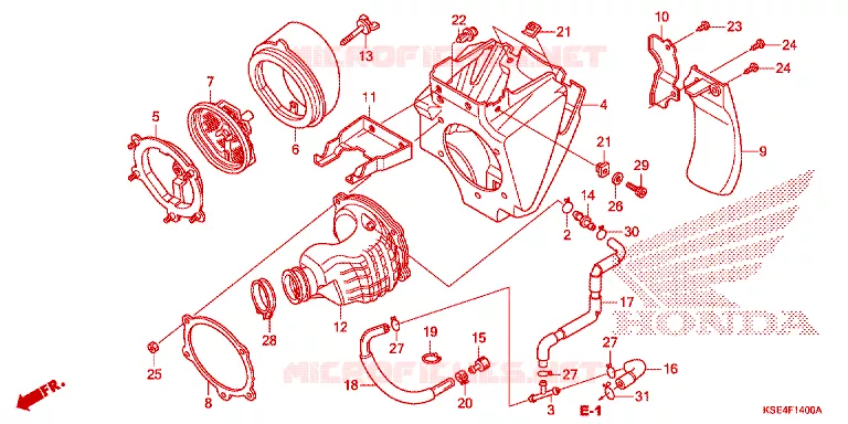 FILTRE A AIR Honda MOTO 150 CRF 2007  CRF150RB7