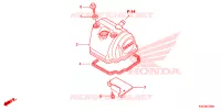 COUVRE CULASSE pour Honda CRF 150 R BLACK de 2009