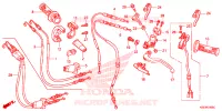LEVIER DE GUIDON   CABLE   COMMODO pour Honda CRF 150 R BLACK de 2009