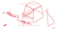 BEQUILLE   REPOSE PIEDS pour Honda CRF 150 R BIG WHEELS de 2015