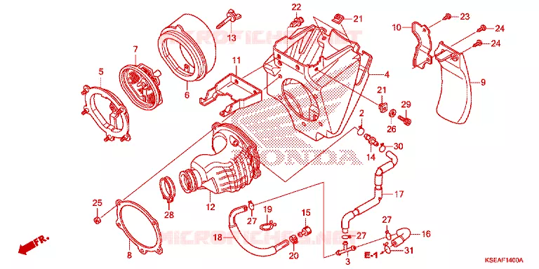 FILTRE A AIR Honda MOTO 150 CRF 2015  CRF150RBF