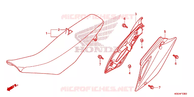 SELLE - CARENAGE Honda MOTO 150 CRF 2015  CRF150RBF