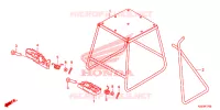 BEQUILLE   REPOSE PIEDS pour Honda CRF 150 R BIG WHEELS de 2017