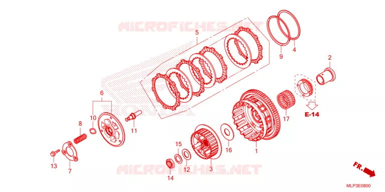 EMBRAYAGE Honda MOTO 500 CL 2023  CL500AP