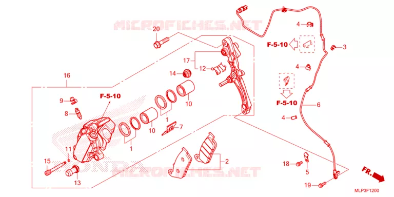 ETRIER DE FREIN AVANT Honda MOTO 500 CL 2024  CL500AP
