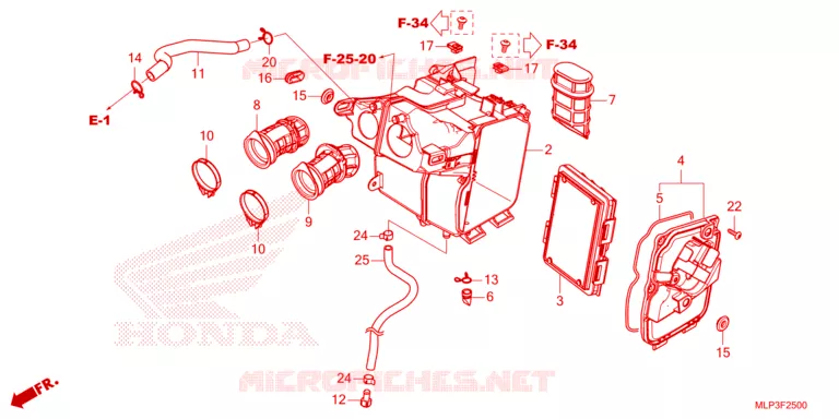 FILTRE A AIR Honda MOTO 500 CL 2023  CL500AP