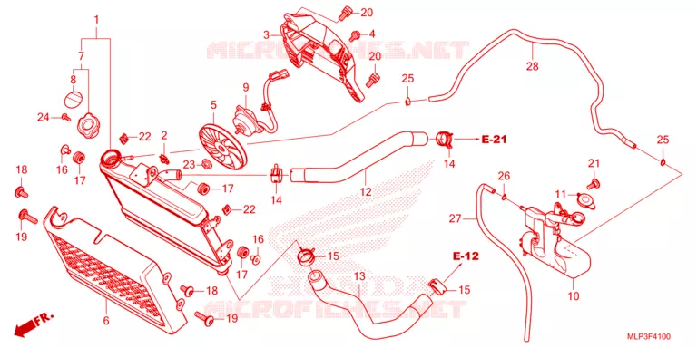RADIATEUR Honda MOTO 500 CL 2024  CL500AP