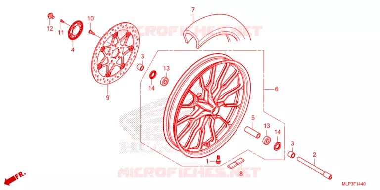 ROUE AVANT Honda MOTO 500 CL 2023  CL500AP