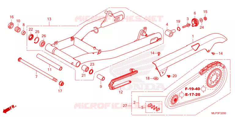 BRAS OSCILLANT Honda MOTO 500 CL 2023  CL500AP