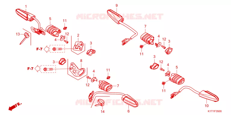 CLIGNOTANT Honda MOTO 250 CRF 2024  CRF250LAP