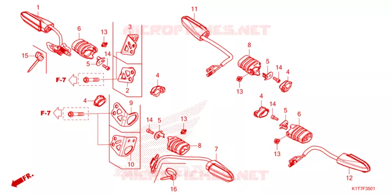 CLIGNOTANT Honda MOTO 250 CRF 2024  CRF250LAP