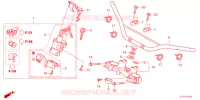 GUIDON   TE DE FOURCHE pour Honda CRF 250 LOWER, 低い de 2023