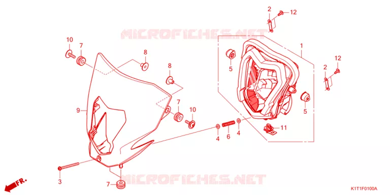 PHARE Honda MOTO 250 CRF 2023  CRF250LDAP