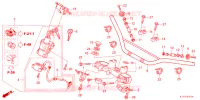 GUIDON   TE DE FOURCHE pour Honda CRF 250 RALLY HIGHER, い de 2024