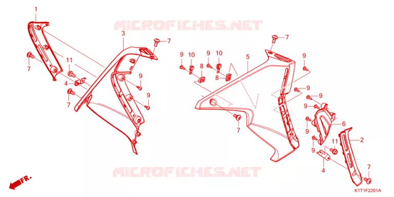 OUIES DE RADIATEUR Honda MOTO 250 CRF 2023  CRF250LRAP
