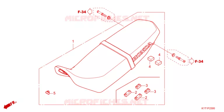 SELLE Honda MOTO 250 CRF 2023  CRF250LRAP