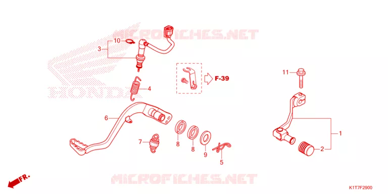PEDALE Honda MOTO 250 CRF 2024  CRF250LRAP