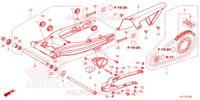 BRAS OSCILLANT Honda MOTO 250 CRF 2023  CRF250LRAP