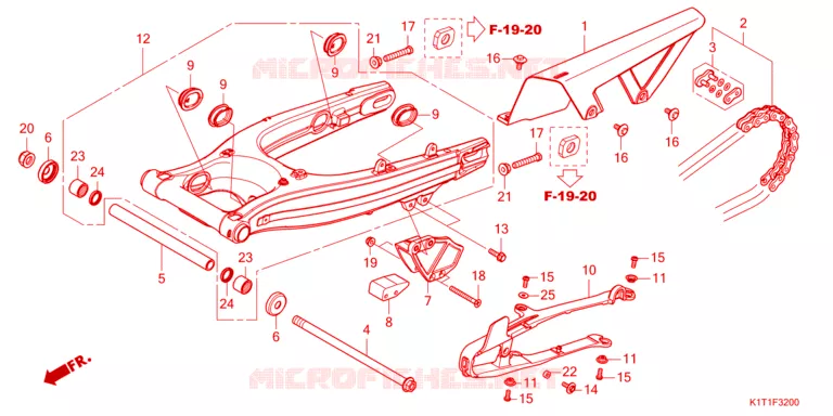 BRAS OSCILLANT Honda MOTO 250 CRF 2024  CRF250LRDP