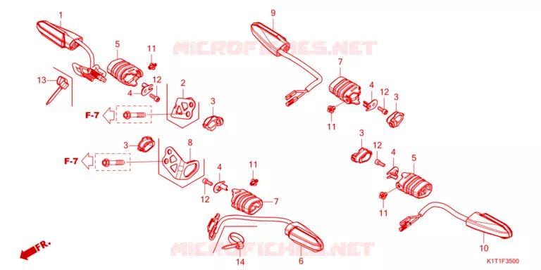 CLIGNOTANT Honda MOTO 250 CRF 2024  CRF250LRDP