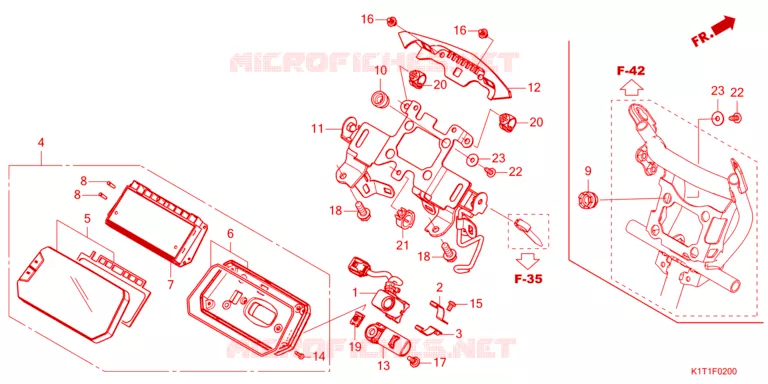 COMPTEUR Honda MOTO 250 CRF 2024  CRF250LRDP