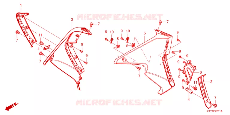 OUIES DE RADIATEUR Honda MOTO 250 CRF 2023  CRF250LRDP