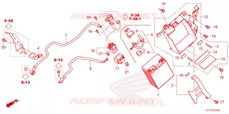 BATTERIE Honda MOTO 300 CRF 2023  CRF300LAP