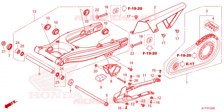 BRAS OSCILLANT Honda MOTO 300 CRF 2023  CRF300LAP