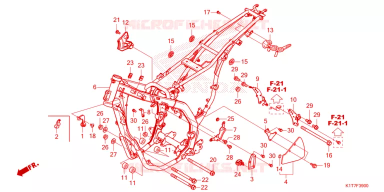CADRE Honda MOTO 300 CRF 2023  CRF300LAP