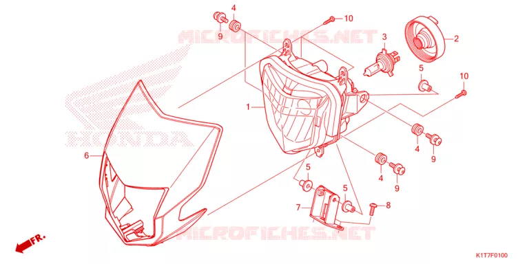 PHARE Honda MOTO 300 CRF 2024  CRF300LAP