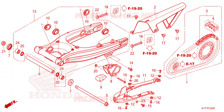 BRAS OSCILLANT Honda MOTO 300 CRF 2023  CRF300LAP