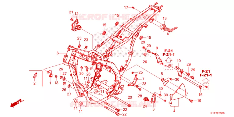 CADRE Honda MOTO 300 CRF 2023  CRF300LAP