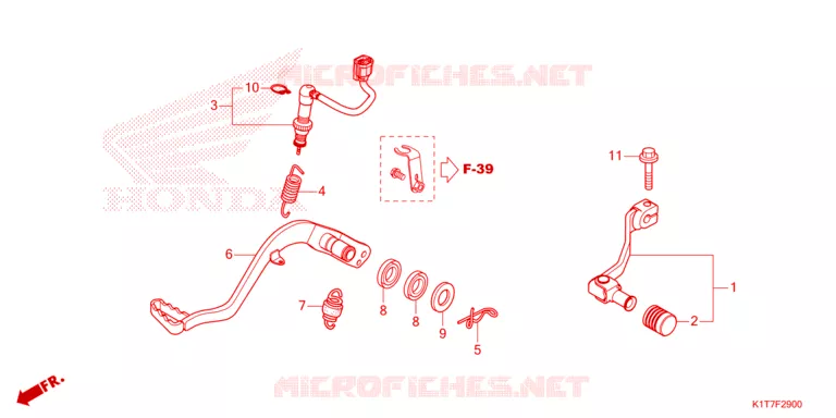 PEDALE Honda MOTO 300 CRF 2023  CRF300LAP