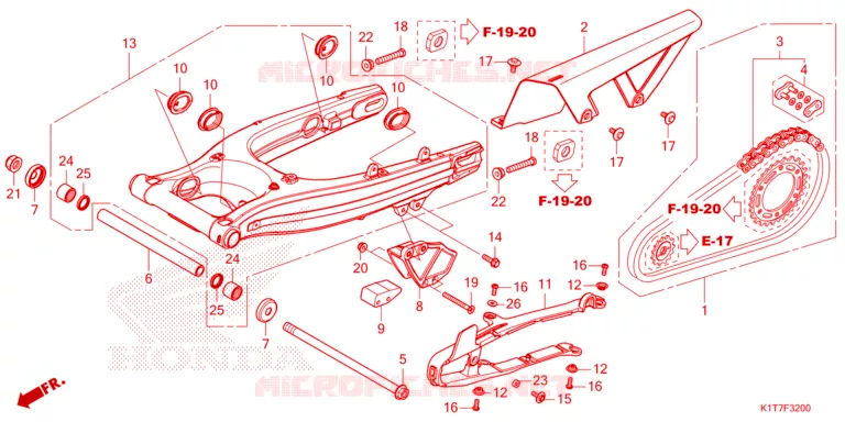 BRAS OSCILLANT Honda MOTO 300 CRF 2023  CRF300LRAP