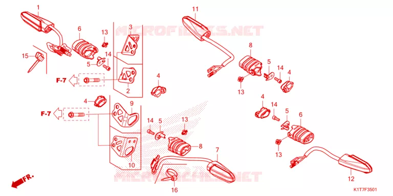 CLIGNOTANT Honda MOTO 300 CRF 2023  CRF300LRAP