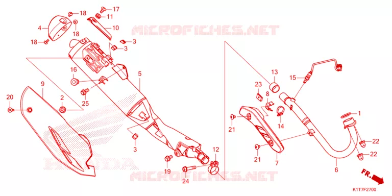 SILENCIEUX D'ECHAPPEMENT Honda MOTO 300 CRF 2023  CRF300LRAP