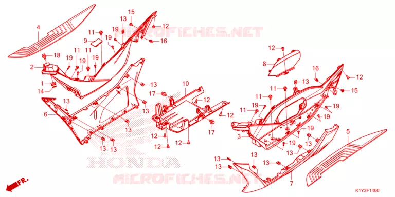 MARCHE PIEDS Honda SCOOTER 125 PCX 2024  WW125AP