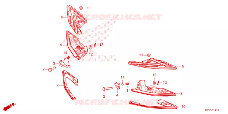 REPOSE PIED Honda SCOOTER 125 PCX 2023  WW125AP