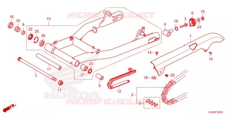 BRAS OSCILLANT Honda MOTO 250 CL 2023  CL250AP