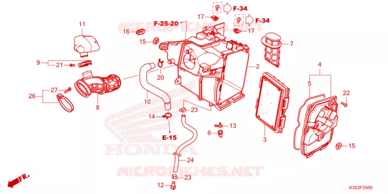 FILTRE A AIR Honda MOTO 250 CL 2023  CL250AP