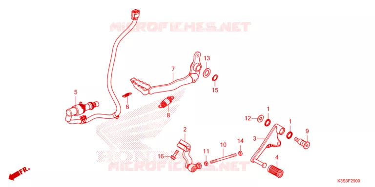 PEDALE Honda MOTO 250 CL 2023  CL250AP