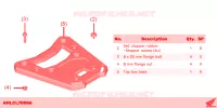 PLATINE TOP CASE 50L pour Honda XL 750 TRANSALP de 2024