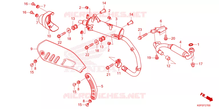 SILENCIEUX D'ECHAPPEMENT Honda MOTO 125 MONKEY 2023  Z125MAP