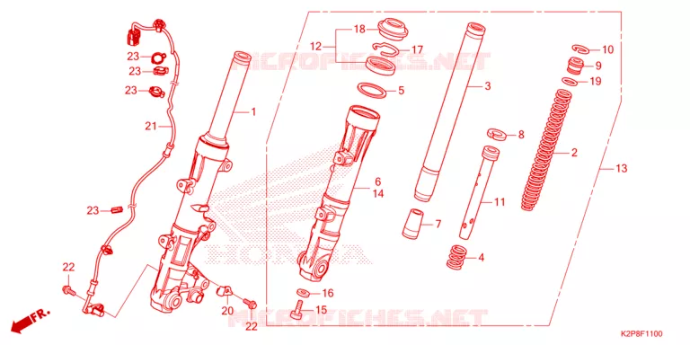 FOURCHE Honda MOTO 150 RS 2023  FS150FAP_MA
